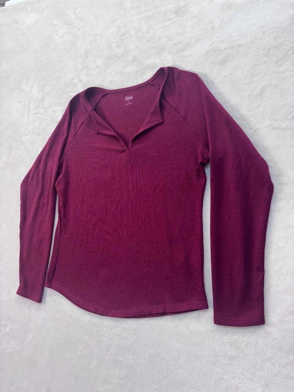 Jenni Women's Red Shirt --- Size: Large --- Great Condition!!